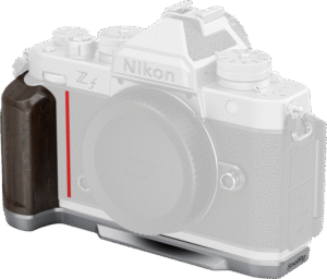 SMALLRIG 5707 L-Shaped Mount Plate with Wooden Handle for Nikon Z f Silver