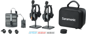 SARAMONIC WiTalk9 WT2S 2-Person Full-Duplex 1.9GHz Wireless Headset Intercom System w/ carry case