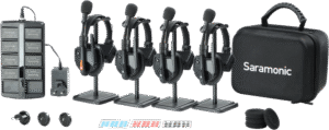 SARAMONIC WiTalk9 WT4S 4-Person Full-Duplex 1.9GHz Wireless Headset Intercom System w/ carry case