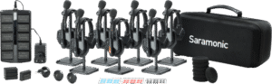 SARAMONIC WiTalk9 WT7S 7-Person Full-Duplex 1.9GHz Wireless Headset Intercom System w/ carry case