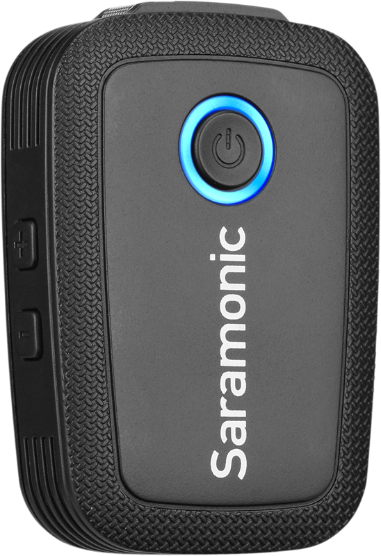 Compact wireless clip-on transmitter with built-in microphone