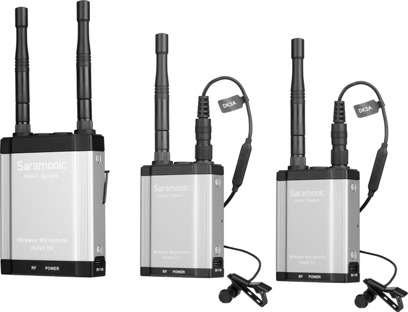 The Saramonic Vlink2 is a versatile and easy-to-use 2.4 GHz wireless microphone system for news broadcast