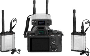 interviews and field recording. The whole system is perfect for DSLRs