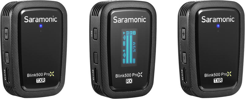 SARAMONIC Blink 500 ProX B2R 2.4GHz Dual-Channel Wireless Microphone System with Charging Case