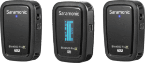SARAMONIC Blink 500 ProX B2R 2.4GHz Dual-Channel Wireless Microphone System with Charging Case