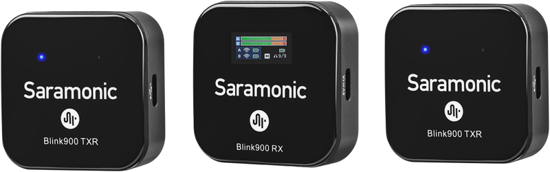 SARAMONIC Blink 900 B2R 2.4G WIRELESS Microphone Kit with recording function & charging box