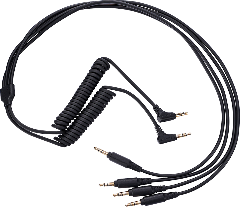 Dual 3.5mm TRS Male to Four 3.5mm TRS Male Cable (SR-C2019)