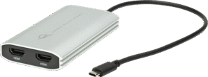 OWC Adapter USB-C to Dual HDMI 4K Display Adapt w. DisplayLink f. M1 Mac, Mac/PC w.USB-C/Thunderbolt