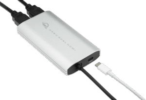 OWC Adapter USB-C to Dual HDMI 4K Display Adapt w. DisplayLink f. M1 Mac, Mac/PC w.USB-C/Thunderbolt
