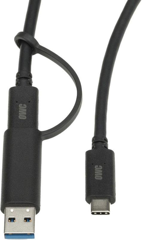 OWC USB-C to C & A with Tethered USB-A adapter 0.6 Meter