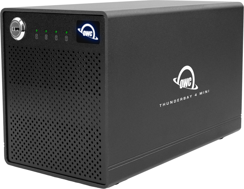 OWC ThunderBay 4 mini ProGrade 4-DriveSSD TB3 Mac/Win(2xTB3 Ports,w/Softraid RAID 0/1/4/5/1+0) 2TB