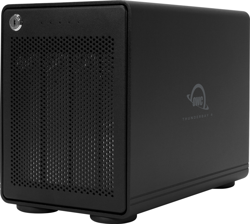 OWC Thunderbolt 3 Thunderbay 4-Bay NEW New Enterprise editions SR5 RAID-5 Preconfigured SolutionWhen two bays clearly aren’t enough storage for your needs and eight bays feels a bit ambitious for now