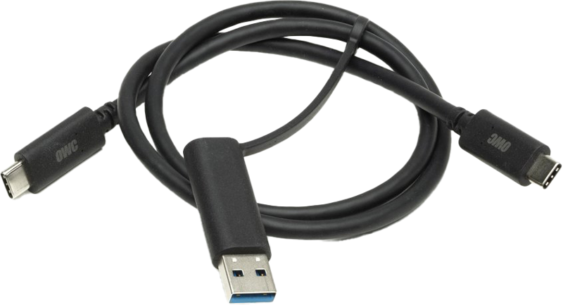 OWC USB-C to C & A with Tethered USB-A adapter 0.6 Meter