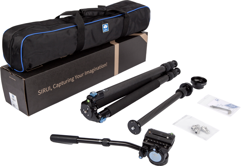 DSLR- and mirrorless cameras. The tripod also works great for and birdwatchers using spottingscopes with high requirements for stability