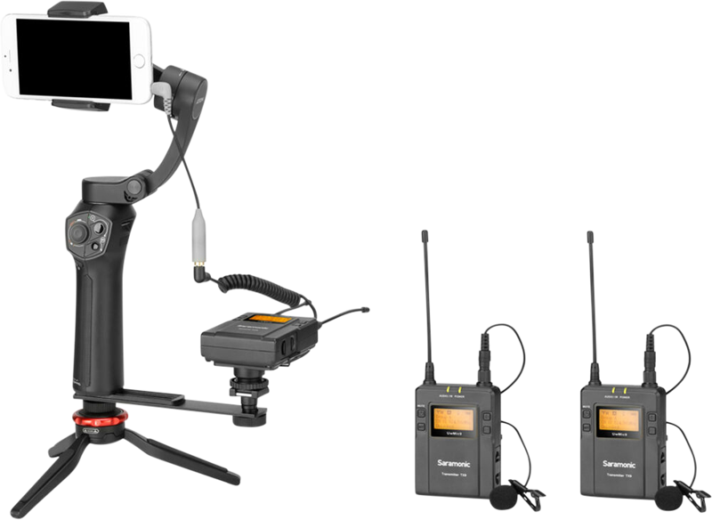 including two transmitters and one receiver.