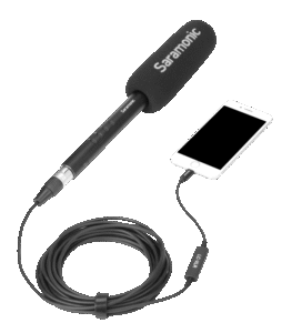 SARAMONIC LC-XLR Female Connector to Apple