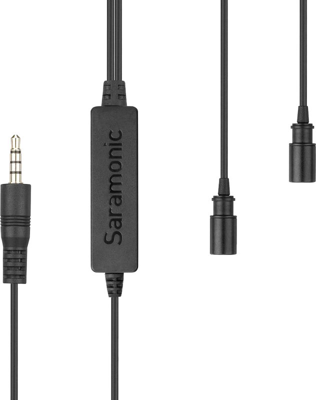 SARAMONIC LavMic 2m Dual Wired Lavalier Microphone