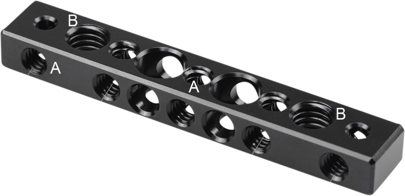 SMALLRIG 1091 Cheese Bar w/ 1/4" & 3/8" Screw Hole