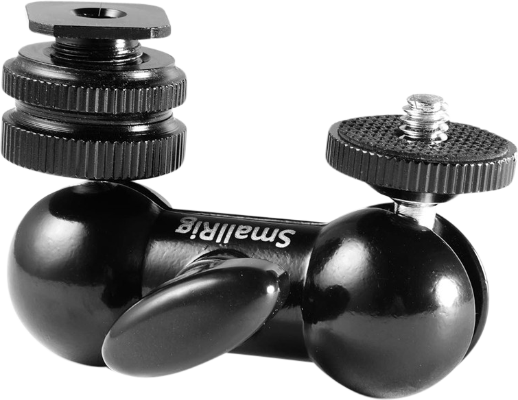 SMALLRIG 1135 Multi-func Double BallHead Shoe+1/4"