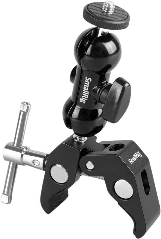 SMALLRIG 1138 Double BallHead w/Clamp & 1/4" Screw