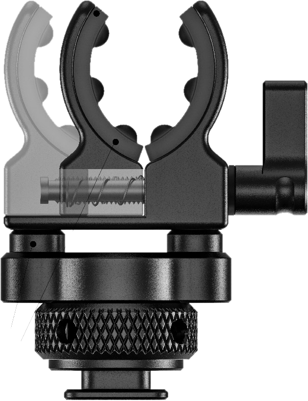 SMALLRIG 2352 Shotgun Mic Holder (Cold Shoe)