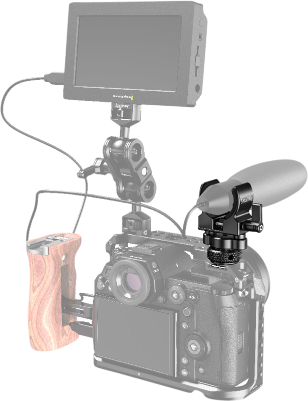 SMALLRIG 2352 Shotgun Mic Holder (Cold Shoe)