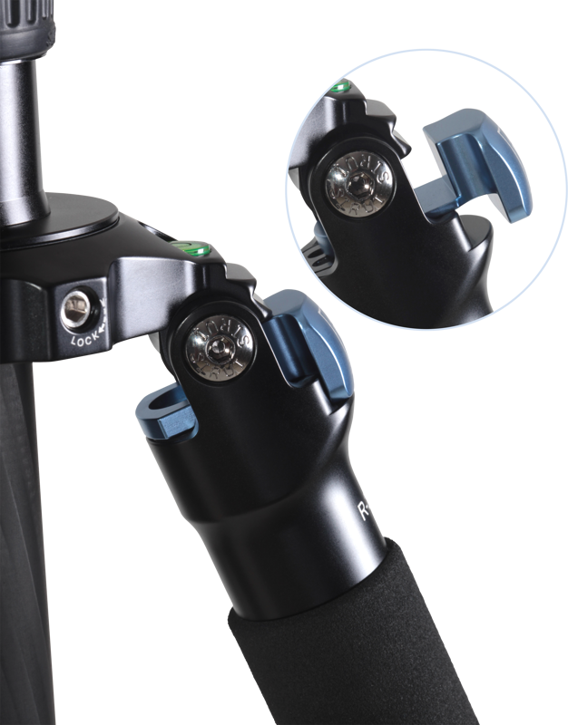 lightweight and compact - the tripod can reach up to 183cm with center column mounted and take a payload up to 18kg.