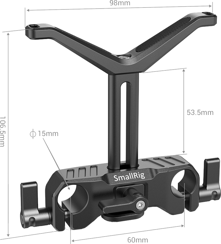 SMALLRIG 2681 Universal Lens Support 15mm LWS