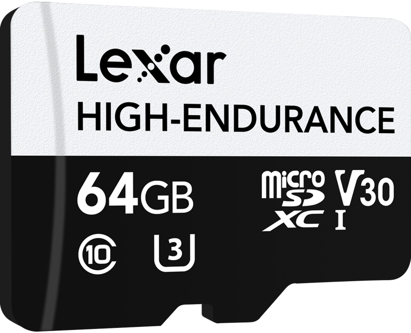 LEXAR microSDXC High-Endurance UHS-I/U3/10 R100/W35 (V30) 64GB