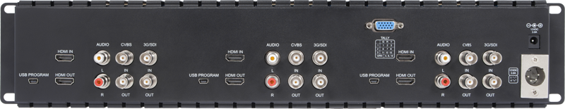 5" SEETEC T51 3x5" 2RU Rack-mount Monitor