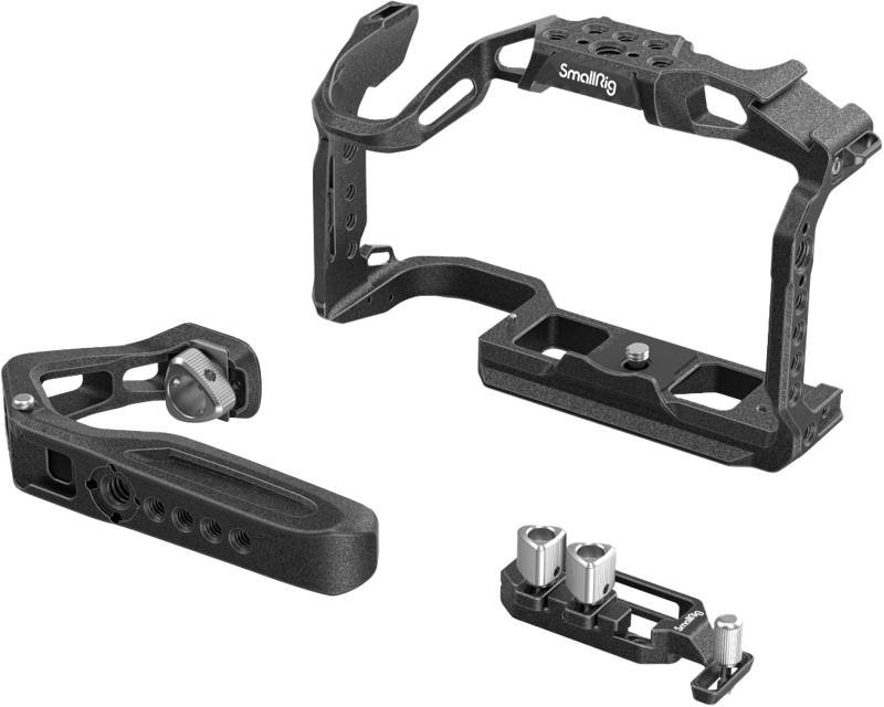 a full cage and a dedicated cable clamp.