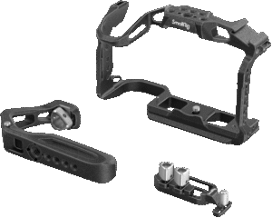 a full cage and a dedicated cable clamp.