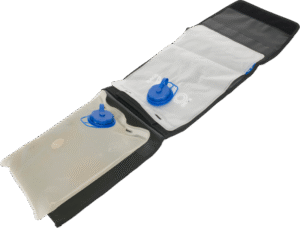 so it is easy to fill with sand or water bladders.