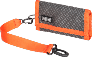 a zippered pocket is provided for memory cards that require enhanced security.