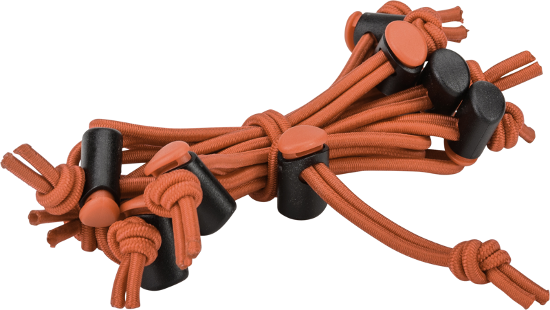 adjustable elastic bands. The package contains ten short (6"/16cm) and two long (7.5"/19cm) cable wraps which you can use to secure cables.