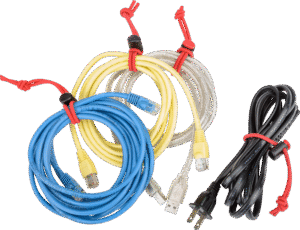 THINK TANK Red Whips Bungie Cable Ties V2.0, Red