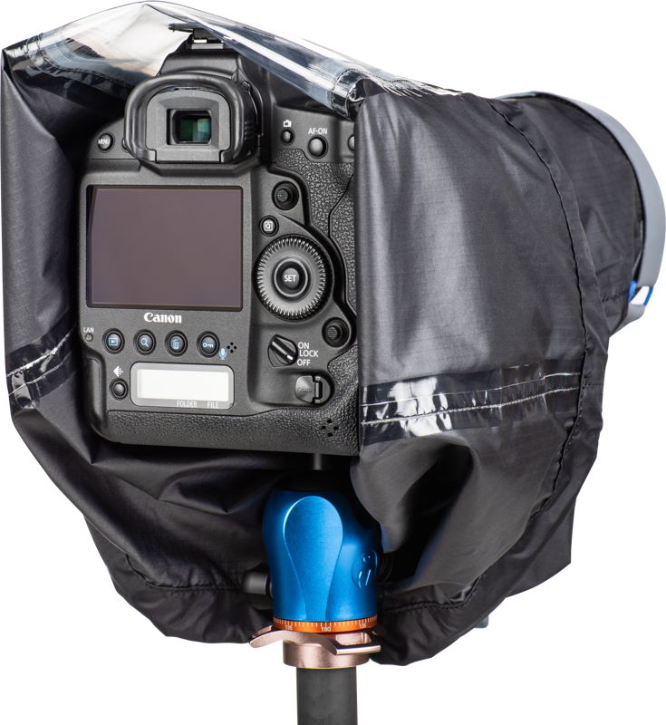 compact solution to protect your gear from a downpour or dusty conditions.