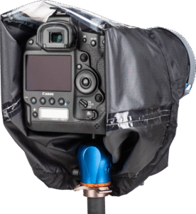 compact solution to protect your gear from a downpour or dusty conditions.