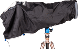 compact solution to protect your gear from a downpour or dusty conditions.