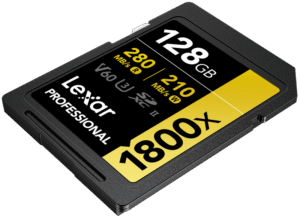 LEXAR SDXC Pro 1800x U3 UHS-II R280/W210 (V60) 128GB