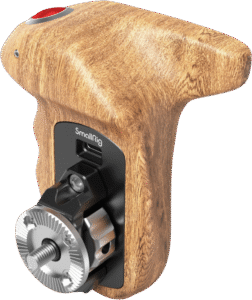 SMALLRIG 3324 Rosette Side Handle Wood with Record Start/Stop Remote Trigger