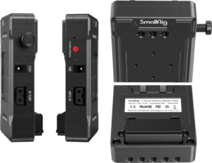 SMALLRIG 3498 Battery Adapter Plate V-Mount (Basic Version) with Dual Rod Clamp