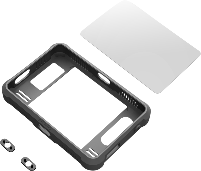 the lightweight and portable silicone case fits the monitor easily