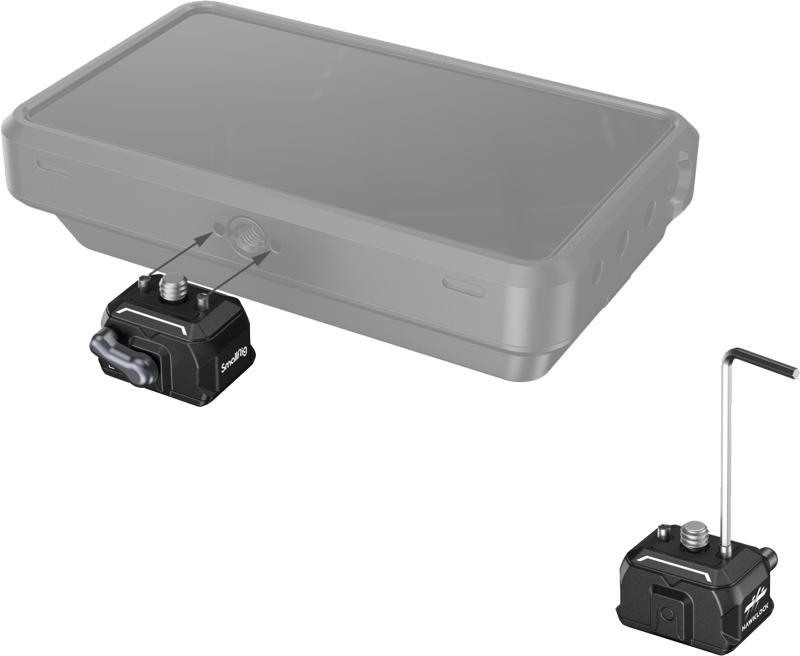 SMALLRIG 3513 Drop-in HawkLock Universal Mini Quick Release Clamp & Plate