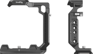 lightweight half cage retains the grip experience of a bare camera designed to provide accessory mounts and protect the camera