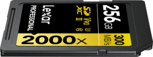 LEXAR SDXC Pro 2000X UHS-II U3 R300/W260 (V90) 256GB