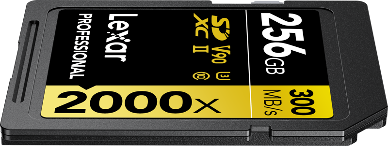LEXAR SDXC Pro 2000X UHS-II U3 R300/W260 (V90) 256GB