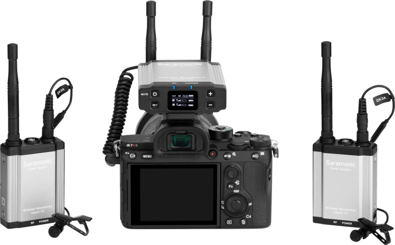 interviews and field recording. The whole system is perfect for DSLRs