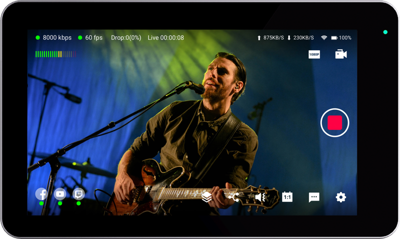 All-In-One Live Streaming Encoder & Touchscreen Control Monitor.
