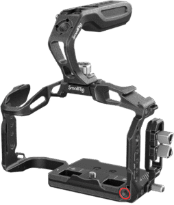 and provide a comfortable low-angle shooting experience and accessory mounts. It includes an ARRI top handle